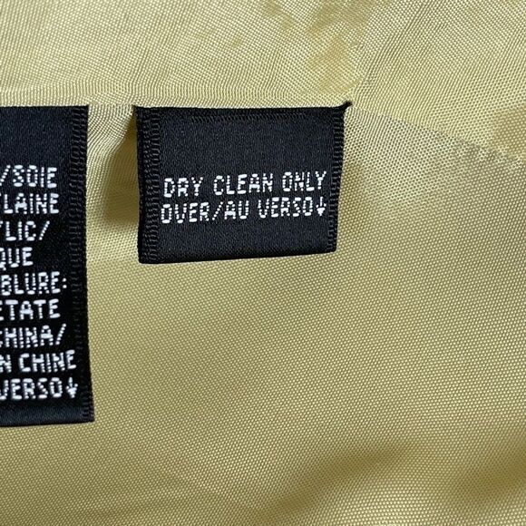 Dana Buchman Gold Silk/Wool Blend 3/4 Length Jacket Sz 6 - Picture 7 of 8